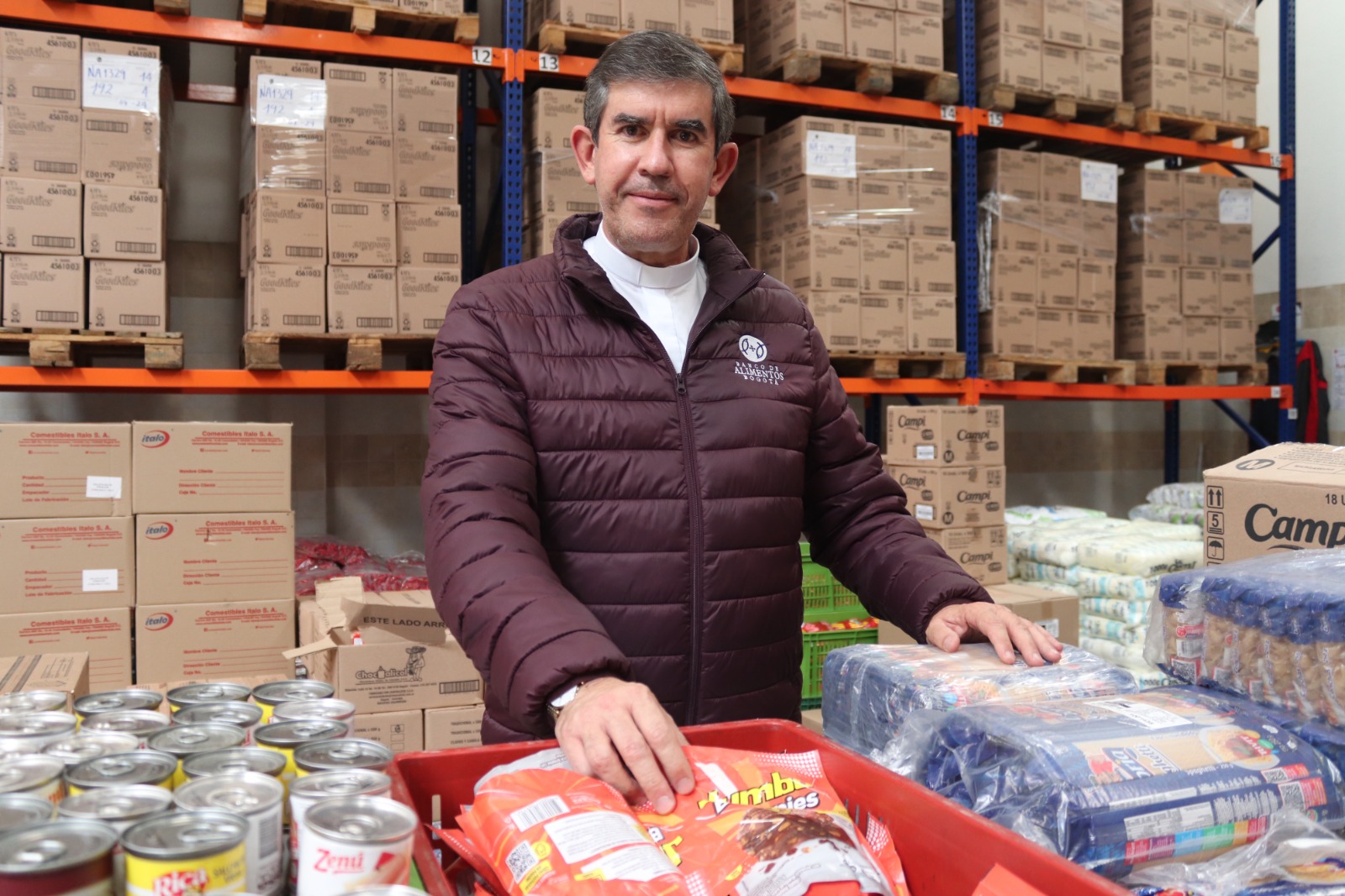Padre Daniel Saldarriaga, director del Banco de Alimentos de Bogotá / Cortesía BAB