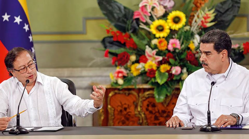 Presidentes de Colombia y Venezuela 